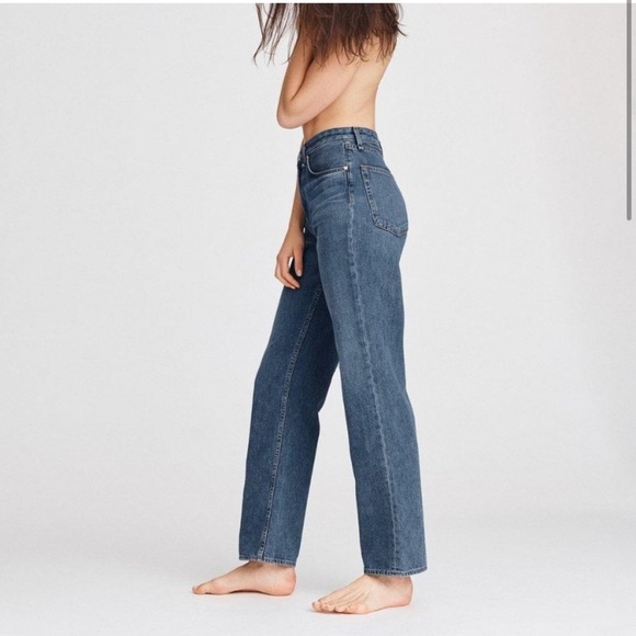 Rag & bone Ruthie Super High Rise Straight Jeans Baywater size 28 - Picture 12 of 13
